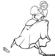 Cinderella coloring pages, free printable coloring sheets for kids