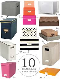 10 Beautiful Ways To Store Your Papers Home Office Organization Office Organization Files Office Organization