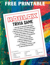 Pixie dust, magic mirrors, and genies are all considered forms of cheating and will disqualify your score on this test! Free Roblox Trivia Game Swaggrabber Diy Kids Crafts Activities Roblox Craft Activities For Kids