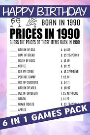 Whether you have a science buff or a harry potter fanatic, look no further than this list of trivia questions and answers for kids of all ages that will be fun for little minds to ponder. Instant Download 1990 Birthday Party Games Adult Party Games 30th Birthday Party Ideas 30th Birthday Trivia Games Printable Games Party Supplies Party Favors Games Hitechic Ir