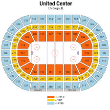 breakdown of the united center seating chart chicago