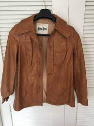 Vintage Neiman Marcus Brown Leather Jacket Size 9 10 Button Down Mod Hipster Jacket Style 1960s By Mothermuse O Hipster Jackets Marcus Brown Leather Jacket