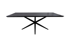 The black frame gives a sense of simplicity, completely matching your outdoor furniture and making your dining or conversation area more elegant. Dining Table Zurich Rectangular 200x100x72 Black Acacia Wood Metal Tische Tischplatten Henk Schram Meubelen