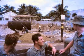 Australian Soldiers Of The 104 Signal Squadron Work Party In Leaving The R C Centre For 1alsg In Vung Tau Just Before Returning To Aust Vietnam War Vietnam War