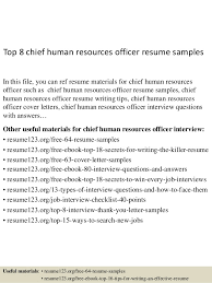 top 8 chief human resources officer