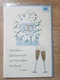 Lustige sprüche und herzliche glückwünsche zur petersilienhochzeit. Karten Schreibwaren Gluckwunschkarte Petersilie Hochzeit 12 5 Jahre Creme Grun Herz Spruch Satinband Mobel Wohnen