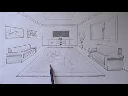 رسم غرفة ورسم منظور نقطة واحدة الداخلية وكيفية رسم غرفة مع منظور نقطة واحد draw a room draw a youtube