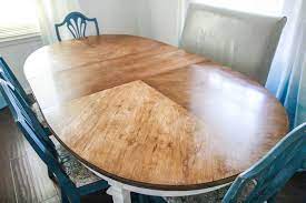 Sometimes we talk about refinishing a table or new burlap curtains or how the butler's pantry was acting up last week. How To Refinish A Worn Out Dining Table Lovely Etc