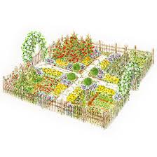 an eye catching kitchen garden plan