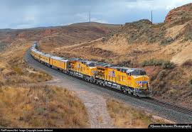 Railpictures Net Photo Up 2696 Union Pacific Ge Et44ah At Wahsatch Utah By James Belmont Union Pacific Train Union Pacific Railroad Train Photography