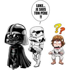 Coloriages dark vador fr hellokids dessin kawaii nourriture. Body Bebe Sans Manches Parodie Star Wars Dark Vador Luke Et Un Storm Trooper