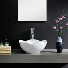 Styles to suit every taste and style of bathroom from a victorian renovation to a contemporary guest bath or powder room. White Vitreous China Round Flower Vessel Sink On Sale Overstock 9723436