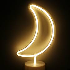 Road construction lighting, scene lighting, fire rescue lighting and event lighting. Xiyunte Moon Neon Light Sign With Base Battery Powered Moon Neon Lights Children S Night Lights Moon Lamps White Neon Signs Light Up For Room Party Christmas Buy Online In Mongolia At Mongolia Desertcart Com Productid