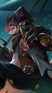 Flame free content fire, cartoon fire, leaf, orange png. Garena Free Fire Pirate Skin 4k Wallpaper 3 2426