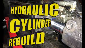 I've collected a couple of pair of large hydraulic cylinders with the idea of making close enough to it anyways for a log splitter. Rebuild A Leaking Hydraulic Cylinder Ram Easy How To Youtube