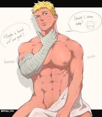 Rule 34 - 1boy Abs Bara Bare Pectorals Blonde Hair Blue Eyes Gay Male Male  Focus Male Only Naruto Naruto (series) Naruto Shippuden Nipples Nude Solo  Towel Uzumaki Naruto Womo Ots Yaoi | 10617187