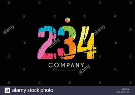 This area code was assigned on november 5th, 1999. Number 234 Logo Icon Design With Grunge Texture And Rainbow Colored Pattern Stock Vector Image Art Alamy