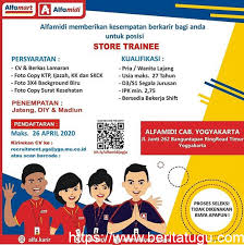 Banyak karir tersedia bagi lulusan sma, smk, sarjana d3 atau s1 untuk pekerjaan full time, part time, dan freelance di yogyakarta. Lowongan Kerja Store Trainee Di Alfamidi Berita Tugu Pusat Berita Terupdate Dari Kotamu