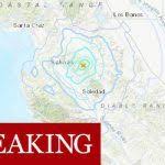 Four Strong Quakes Strike West Coast Of Us West Coast Coast Strongest Earthquake