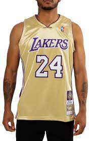 100% recycled polyester team logo: Los Angeles Lakers Kobe Bryant Hall Of Fame Authentic Jersey