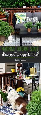 Maximize Outdoor Space Learn How To Decorate A Small Deck Small Patio Furniture Outdoor Deck Decorating Small Deck