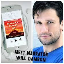 Audiobook Review & Narrator Interview: Beneath a Scarlet Sky by Mark T.  Sullivan