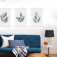 12 modern coastal wall art ideas — 12 pieces. Minimalist Green Eucalyptus Leaves Wood Framed Poster Scandinavian Living Room Wall Art Picture Home Deco Canvas Painting Scroll Painting Calligraphy Aliexpress