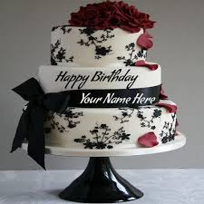 Happy Birthday Cake With Name Write Name On Birthday Cake Online Happy Birthday Cake Images Happy Birthday Cake Writing Beautiful Birthday Cakes