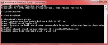 Cara Hack Facebook Orang Lain Menggunakan Cmd Windows Termudah Microsoft Windows Windows Facebook