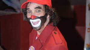Steps away from the casket as he pays his last respects to his father ricardo gonzales gutierrez, the legendary clown known as cepilli­n, or little toothbrush, at a funeral. The Famous Mexican Clown Cepillin Died