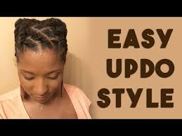 Ideally, the dreadlocks are twisted out in a line on one side of the head and held high on. Short Locs Two Strand Twists Updo Tutorial Youtube