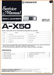 Trying to read and printout wiring diagrams from a file on the internet has always had a problem with the details not really being readable due to the small size of the finished document. Pioneer Ax 50 Solid State Amp Receiver On Demand Pdf Download English