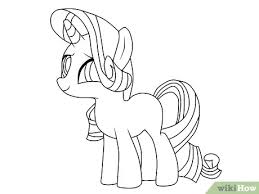 Cara belajar menggambar dan mewarnai gambar tokoh kartun kuda poni rainbow dash imut dan lucu. 4 Cara Untuk Menggambar My Little Pony Wikihow