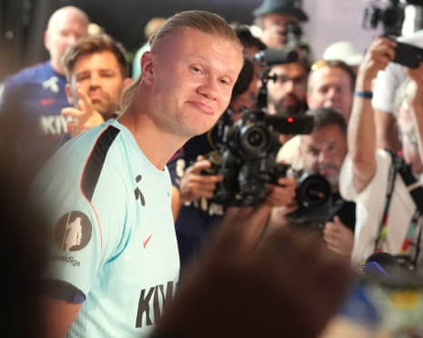 Erling Haaland claims pressure is all on England in quarter-final with  Norway | Norway | The Guardian