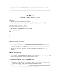 1 chapter 4 atomic structure. Chemistry Chp 4 Atomic Structure Notes