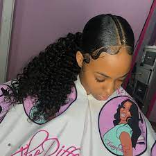 Working Christmas Eve Book Your Appointment Online Low Brazilian Curly Ponytail W Center Part Br Low Ponytail Hairstyles Black Natural Hairstyles Hair Styles