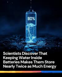 THEY SPENT YEARS REMOVING WATER FROM BATTERIES. NOW IT MIGHT HELP THEM WORK  BETTER. For decades, moisture was treated as the enemy of battery  chemistry. Engineers designed factories to be as dry
