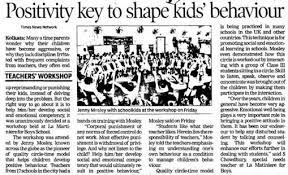 For whatever the reason, getting into the newspaper doesn't have to be difficult. Positivity Is The Key To Shape Kids Behaviour Jenny Mosley Article In Times News Network Newspaper India August 2014 Jenny Mosley Education Training And Resources