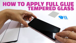 We stock about 30 different types and sizes of glass, from clear to colored and patterned. How To Apply Full Glue Tempered Glass On Samsung Youtube