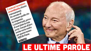 PIERO ANGELA: LE ULTIME PAROLE PRIMA DI MORIRE. IL TOCCANTE MESSAGGIO