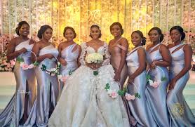 Ready For A Fairytale Here S Debbie And Femi S White Wedding Bellanaija Weddings African Bridesmaid Dresses Bella Naija Weddings Wedding Bridesmaid Dresses
