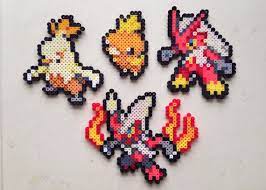 Torchic Combusken Blaziken Mega Blaziken Pokemon Perler Bead 8bit Nintendo Sprite Pokemon Perler Beads Perler Beads Ideas Abalorios Hama