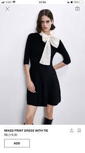 Black Dress With White Bow Em 2020 Vestido Preto Vestidos Lacos Brancos
