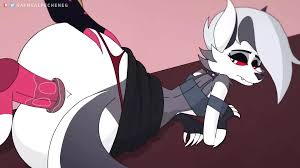 Loona de helluva jefe siendo golpeado