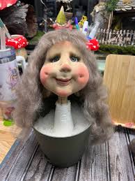 Finished her head today. Shes going to be so cute. I really struggle with  females but I think I've stepped up my skills