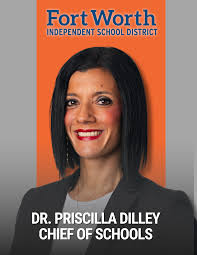 📣 Please join us in welcoming Dr. Priscila Dilley as the new FWISD Chief  of Schools! Dr. Dilley most recently served as the Senior Officer of the  Leadership Academy Network, a groundbreaking