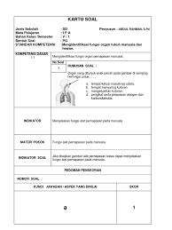 Mar 18, 2020 · contoh soal pg b. Kartu Soal Ipa Kelas V