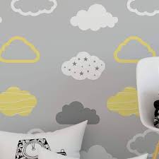 Papel De Parede Nuvem Amarela E Cinza Comprar papel de parede com o melhor preço é na inove! papel de parede nuvem amarela e cinza