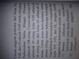 Maybe you would like to learn more about one of these? Soal Matematika Kelas 7 Brainly Co Id