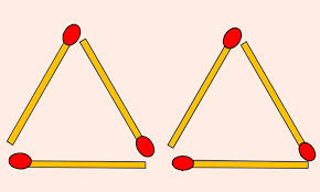 Puzzles with matches are one of the most ancient types of logic exercises for both children and adults. Can You Solve This Growing Triangles Puzzle In Two Moves Daily Mail Online